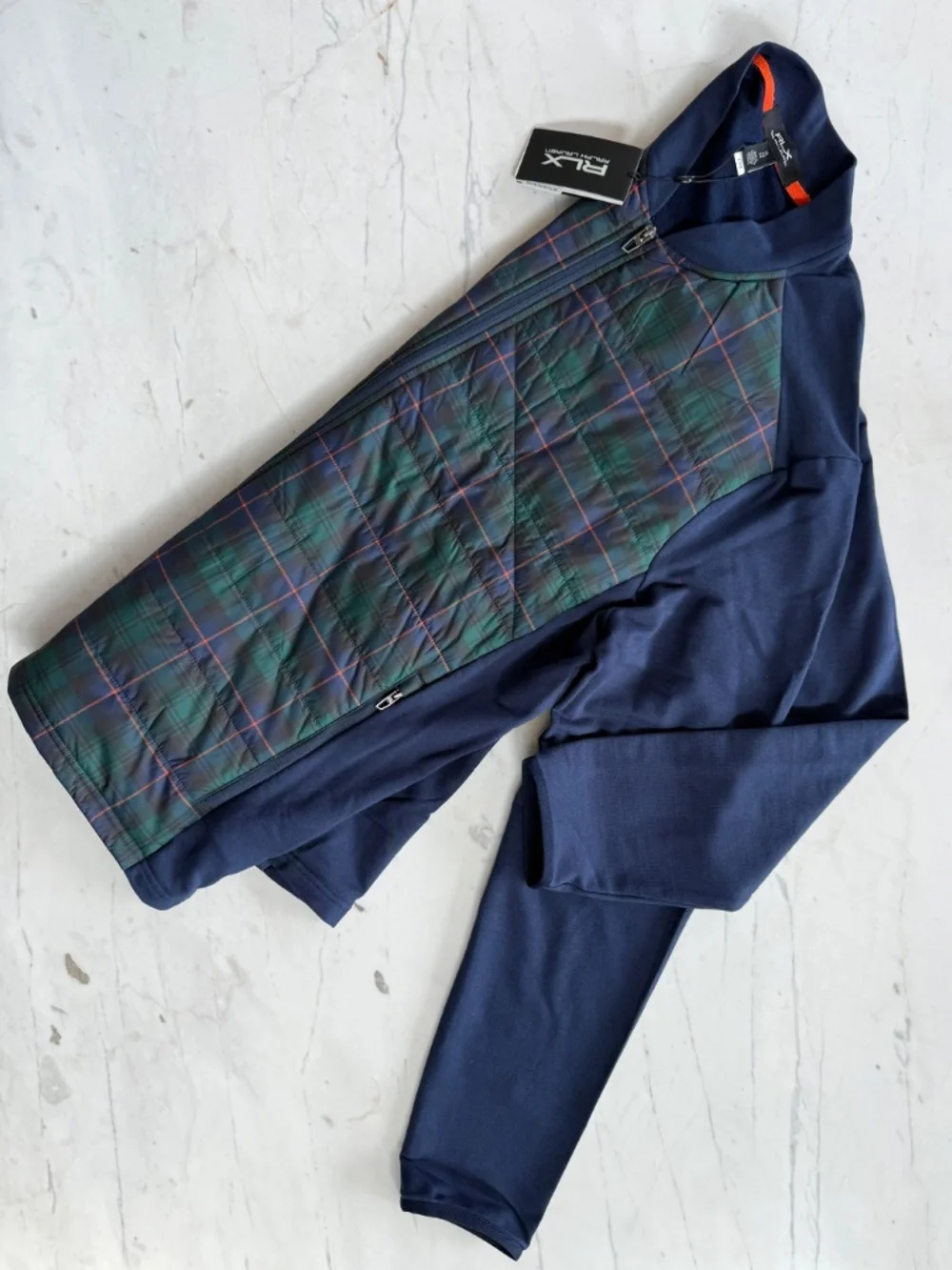 New RLX Ralph Lauren Hybrid Mockneck Wool Jacket Full Zip